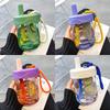 600Ml Straw Cup With Leak-Proof Lid For Lady Cute Food Grade Heat Resistant Cup Tea Separation Filter Cups With Handle Water Cup