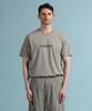 PANICALE Gray Logo Short Sleeve T-Shirt