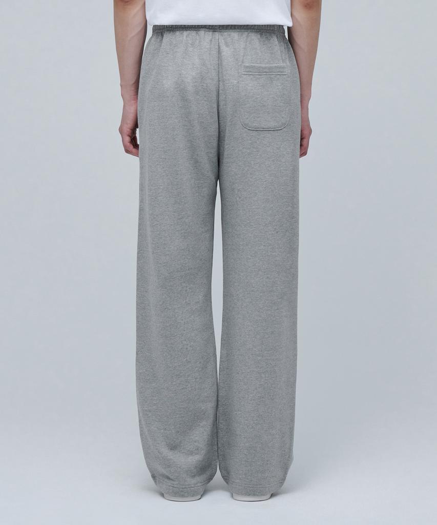 MUSINSA STANDARD One-Pleat Wide Lounge Sweatpants [Medium Grey]