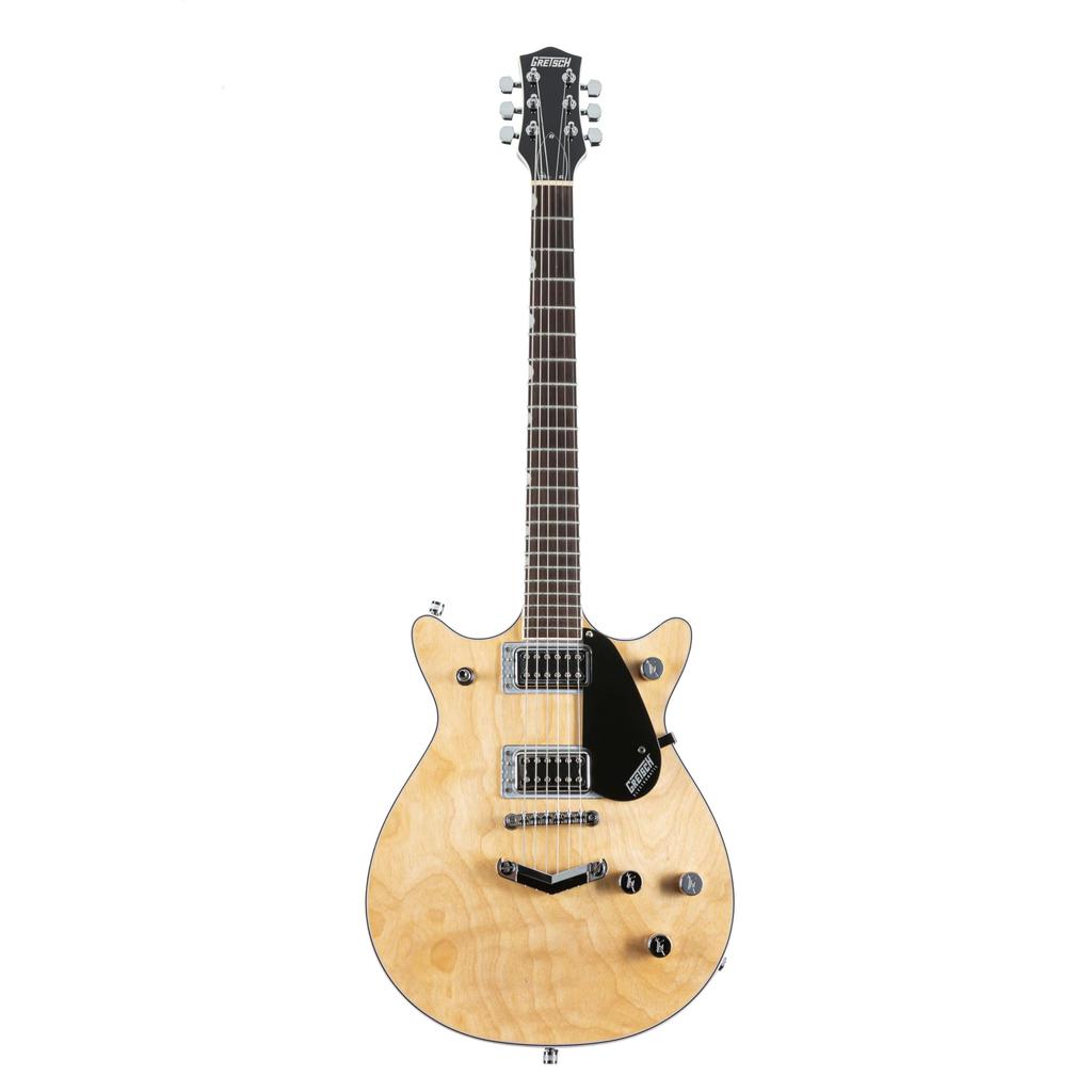 GRETSCH G5222 Double BT Electric Guitar with Laurel Aged Includes Soft Case Electromatic® Jet™ V-Stoptail, Fingerboard, Natural,