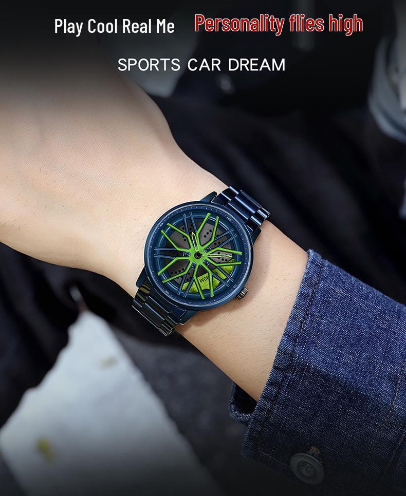 Sanda Men's 360° Rotating Dial Quartz Wristwatch - Casual Fashion Wheel Series