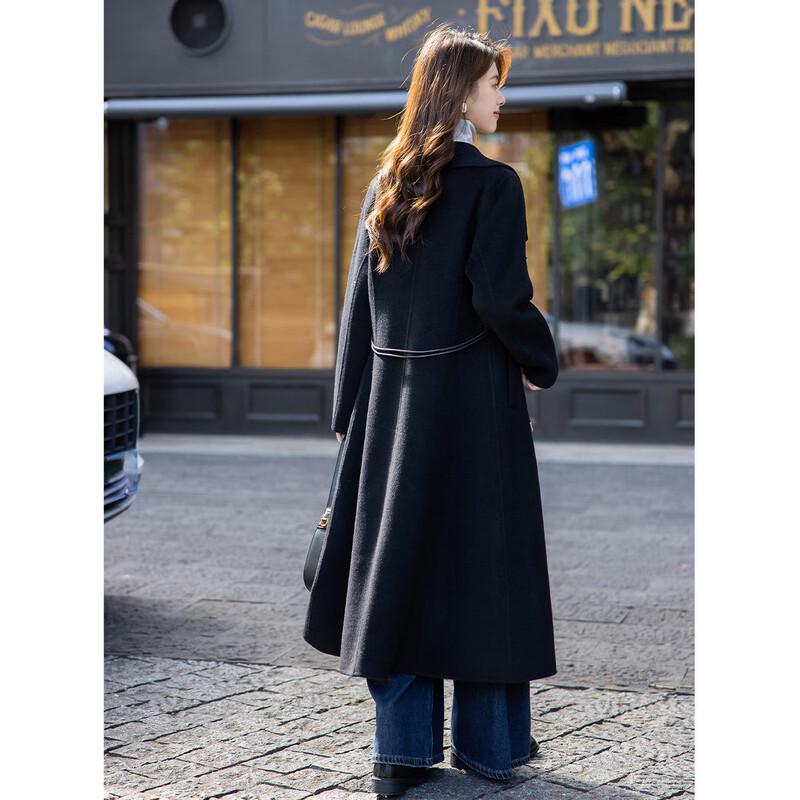 Mocana Women's Double-Faced Wool Long Sleeve Coat