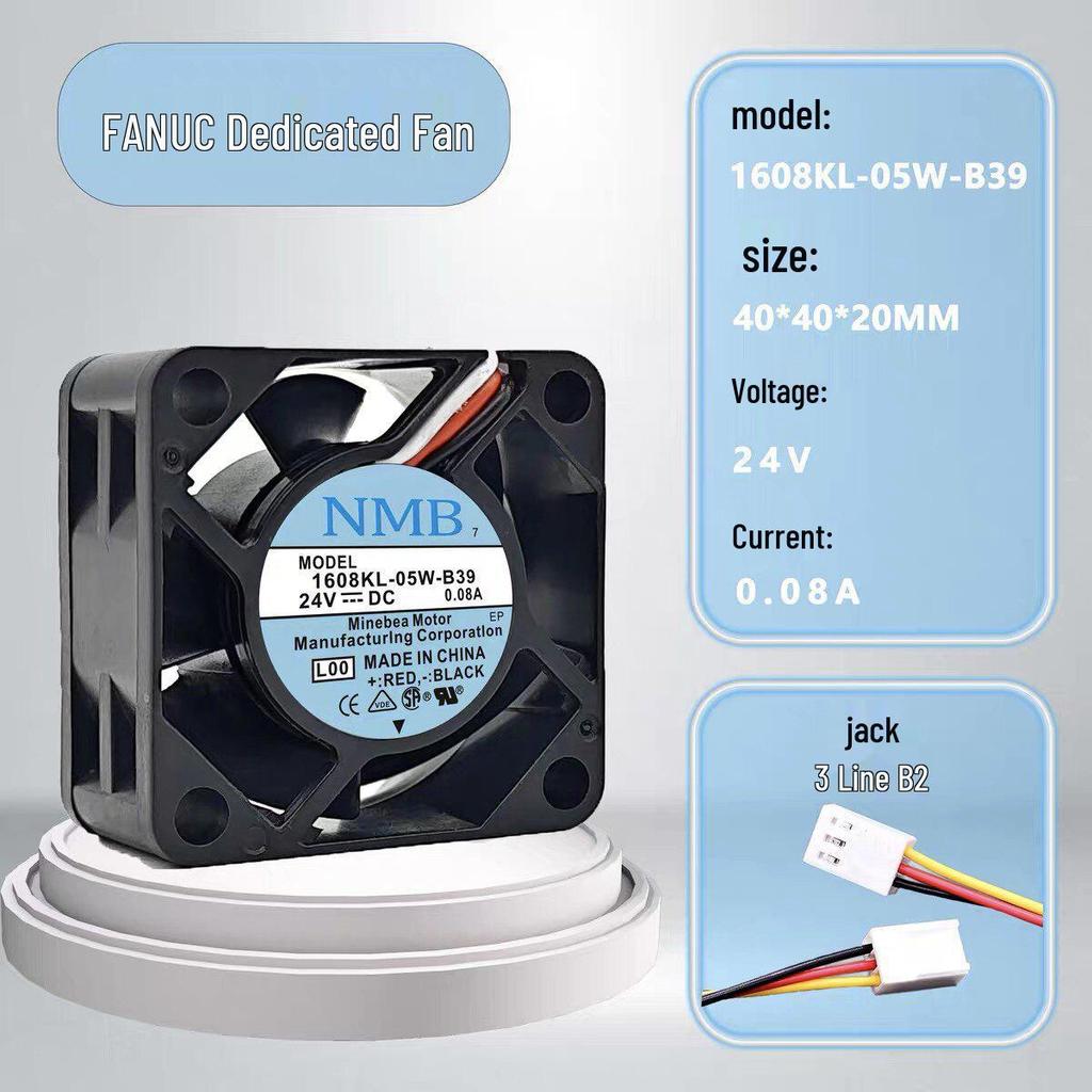 NMB 1608KL-05W-B Series 24V Fan for FANUC