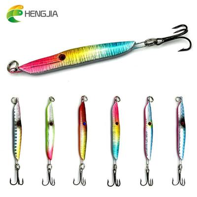 1pc HENGJIA Metal Lead Lure with 6# Hook Jig Bait for Bass Pike Trout