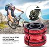 Dop expandabil din aliaj de aluminiu pentru headset bicicletă pentru furcă din carbon de 28,6 mm(roșu)