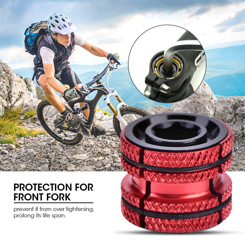 Dop expandabil din aliaj de aluminiu pentru headset bicicletă pentru furcă din carbon de 28,6 mm(roșu)