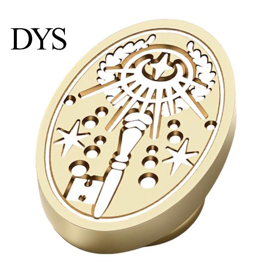 Crafting Stamp Replacement Brass Wax Seal Head, Vintage Key Pattern Embossed Sealing Accessories Head for Envelope Journal Gift Packaging Invitation