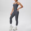 Cross-Strap Racerback Yoga Fitness Set with Hip-Lifting Pants