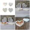 2Pcs Silicone Heart Striped Storage Box Mould Set for Resin Craft Soap Making Decorative Container Projects Supplies