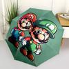 1pc Mario, Luigi Automatic Folding Umbrella, Portable Collapsible Design, 8-Rib Iron Frame, , All-Season Casual Outdoor Accessory for Christmas Birthd