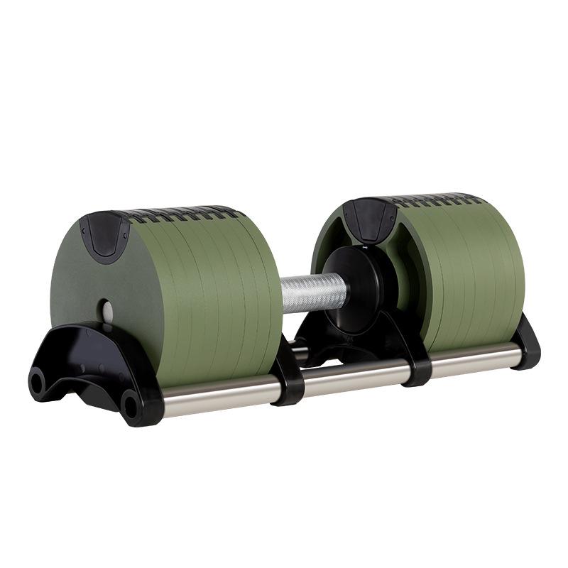 Smart Adjustable Dumbbell Set: Automatic Weight Change, Men & Women Home Fitness, Cast Iron Electroplated, 16/36KG.