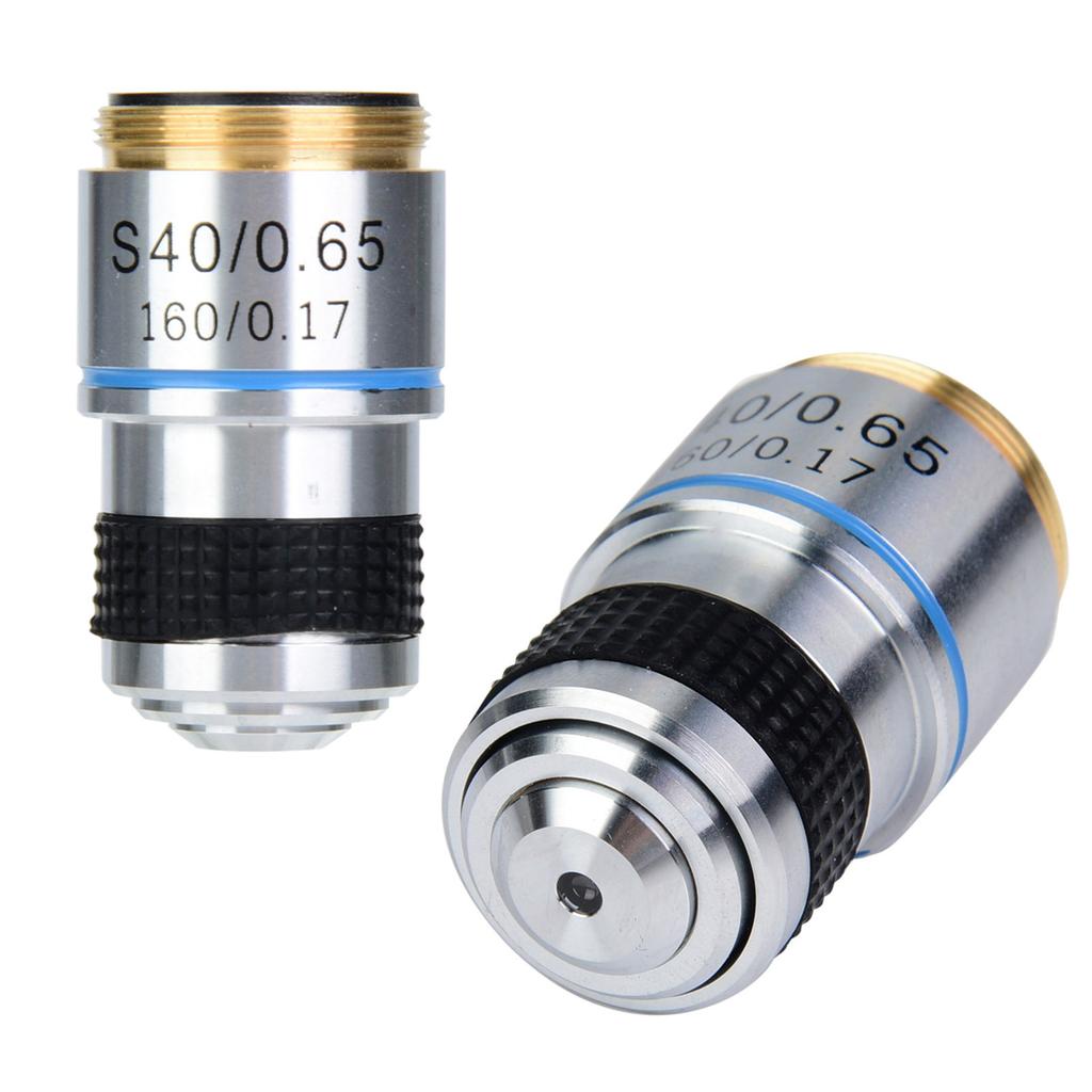 40X 185 Biologisches Mikroskop Achromatische Objektivlinse 160 0.17