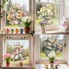 Self-Adhesive Wall Stickers Easter Wall Decal New Festival Party Sticker  Window Decoration