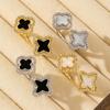 Lucky Four-leaf Clover Ring - Unique High-end Open and Adjustable Ring