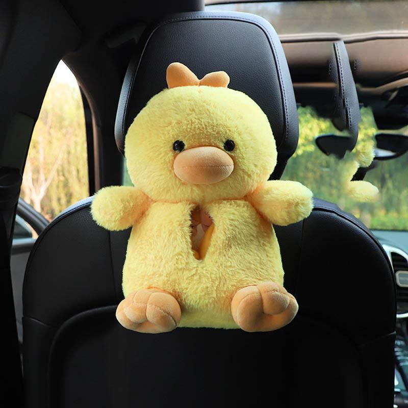 Niedlicher Cartoon Auto Taschentuchbox Halter Plüsch Bär Rückenlehne Armlehne Hängende Papierhandtuchabdeckung