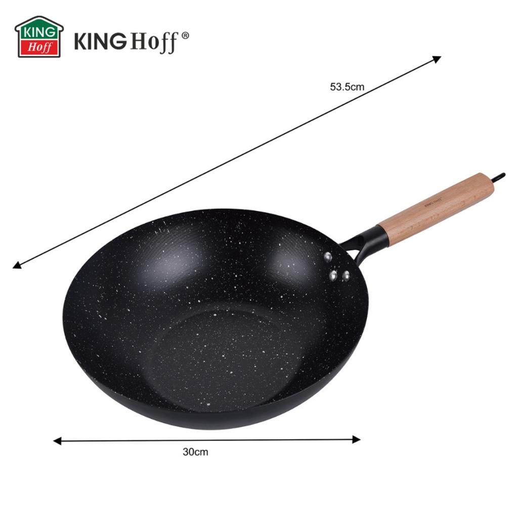 WOK Z POWŁOKĄ MARMURKOWĄ 30cm KINGHOFF KH-1983