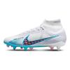 Nike Zoom Mercurial Superfly 9 Elite SG-Pro AC Comfortable Non-Slip Durable Football Shoes Unisex Football Shoes White Blue DJ5166-146