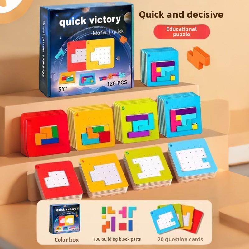 

Wooden Puzzle Toy For Kids With Speed Battle Theme And Interactive Clocks For Family Play
