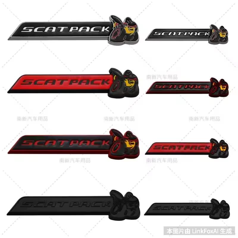 Metal 3D Car Sticker SCATPACK 6.4L Bee Body Decoration Scratch Cover DIY decoration car Accessories
