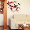 Latest Ink Chinese Style  Japanese Cherry Blossom Wall Stickers For Living Room Home Decoration Decal