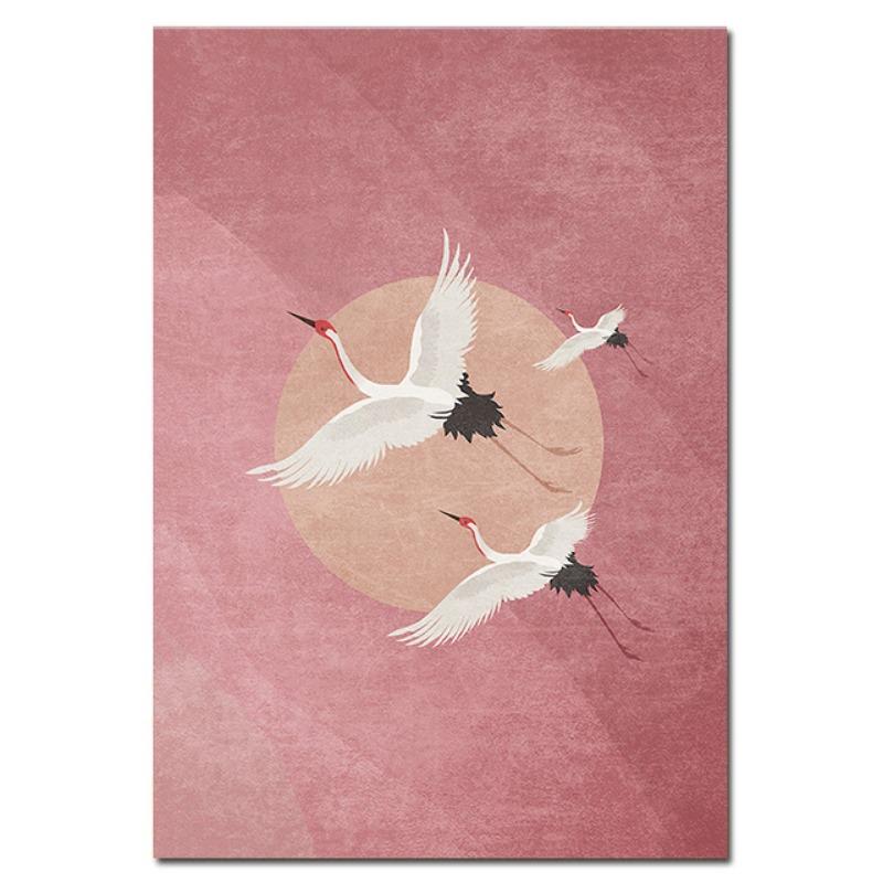 

Ретро Золотой Летящий Журавль Абстрактное Животное Птица Постеры Принты Китайский Стиль Холст Картина Настенное Искусство Картина Декор Гостиной 21cm×30cm NoFrame
