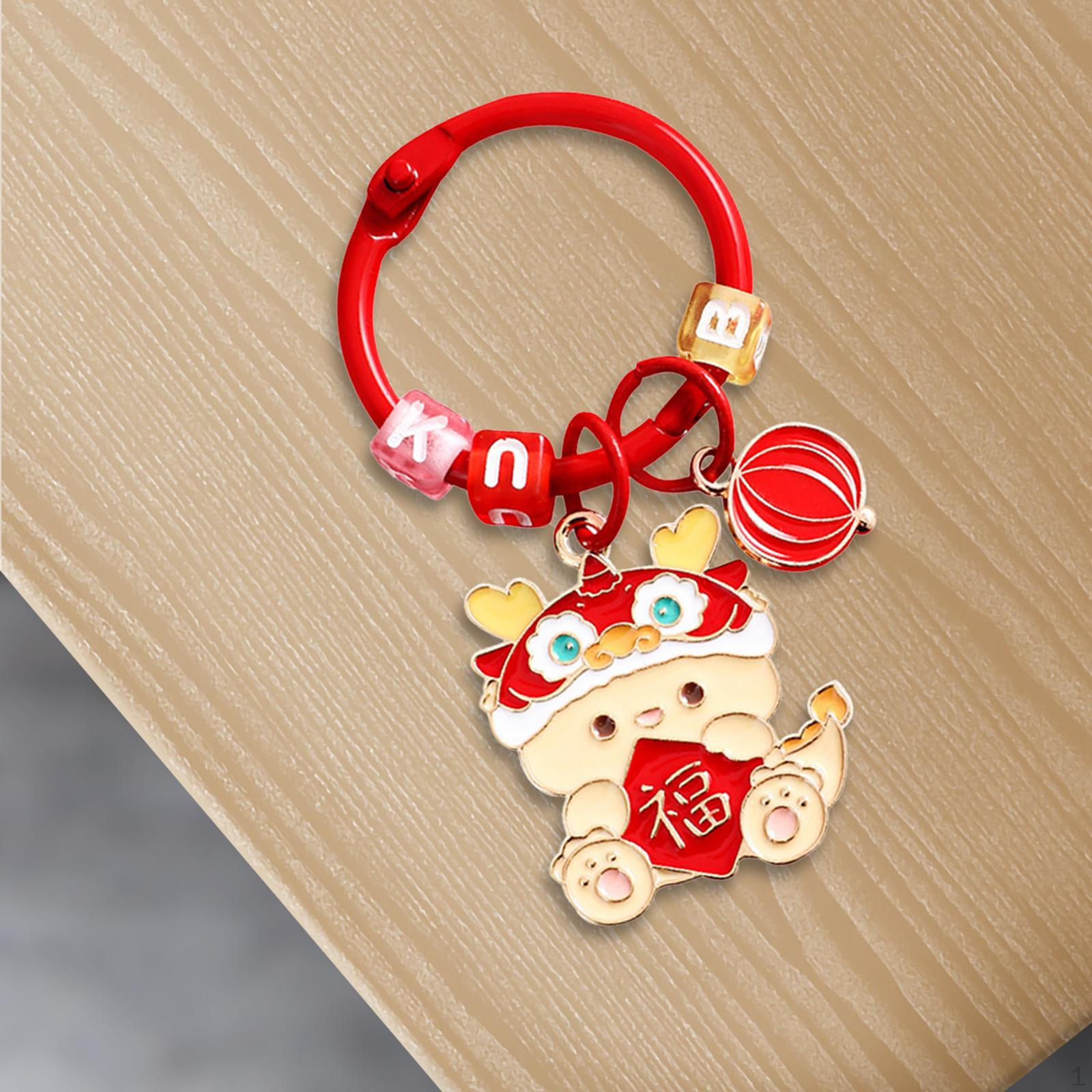 

Брелок с подвеской в ​​виде дракона, брелок с изображением животного, подарок на день рождения, китайский год, автомобильный шарм Style A