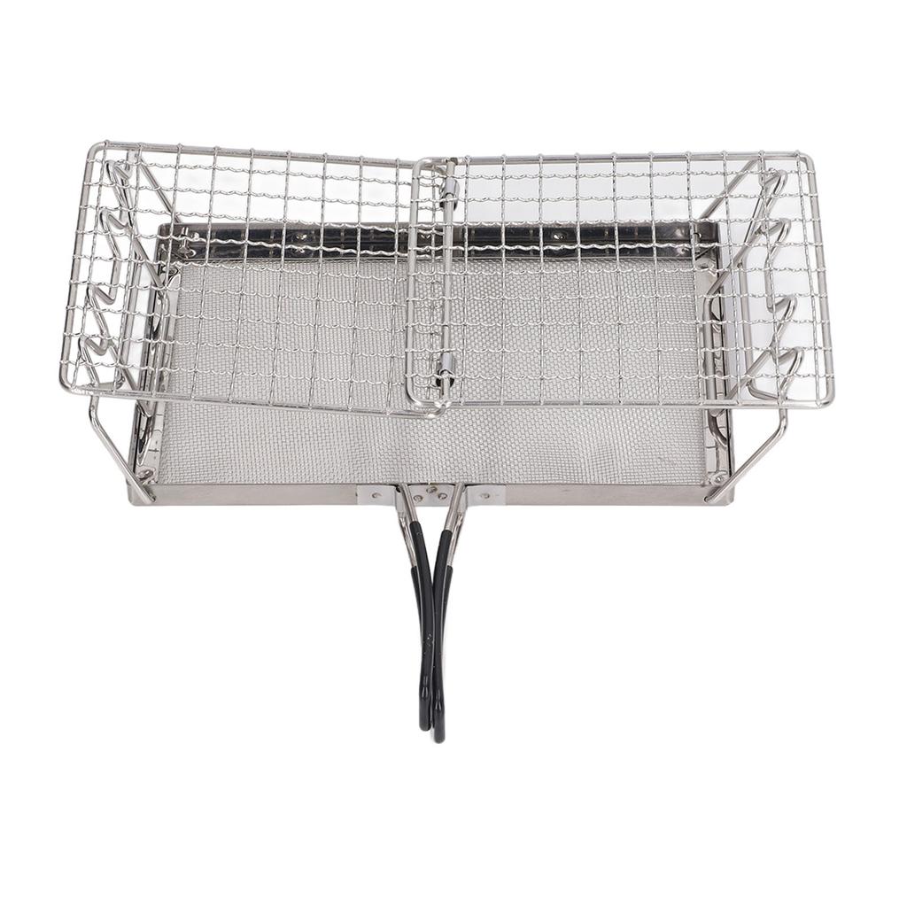 Camping Stove Toaster Foldable Portable Stable Structure Stainless Steel Outdoor Stovetop Toaster for Picnic