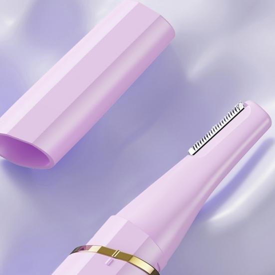 2-in-1 Electric Eyebrow Trimmer And Nose Hair Groomer for Women USB Rechargeable Facial Hair Trimmer Portable Pain-Free Precision Grooming Tool