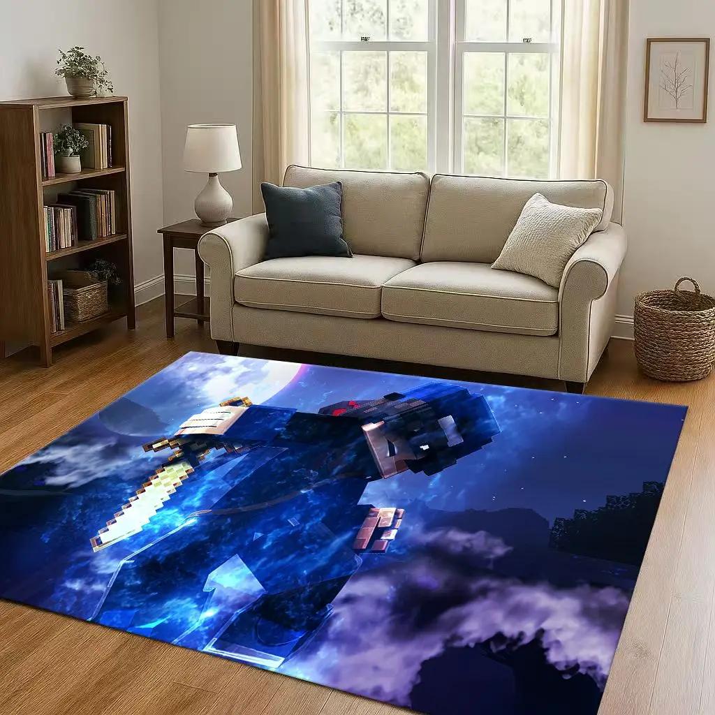 3D S-Sand B-box Cartoon Game Living Room Non-Slip Area Rug Soft Carpet for Bedroom Playroom Sofa,Easy Clean Home Decor Doormat