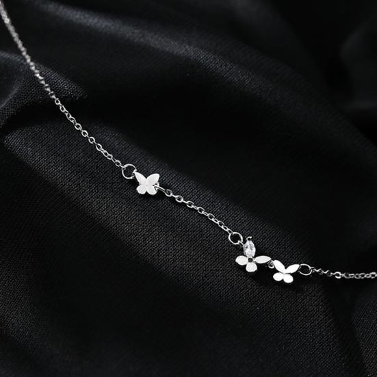 Women Butterfly Bracelet Adjustable Slim Link Chain Bracelet Girls Dainty Rhinestone Butterfly Bracelet Jewelry Gift for Her Friends