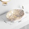 Tengxiang Ivory White Ceramic Marble Countertop Single Hole Top-Mount Sink
