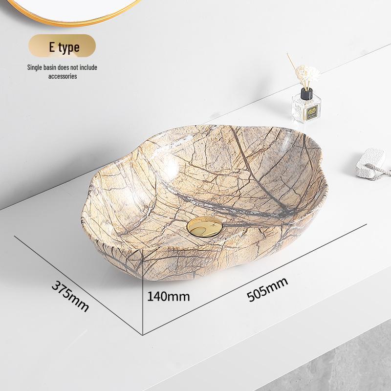 Tengxiang Ivory White Ceramic Marble Countertop Single Hole Top-Mount Sink