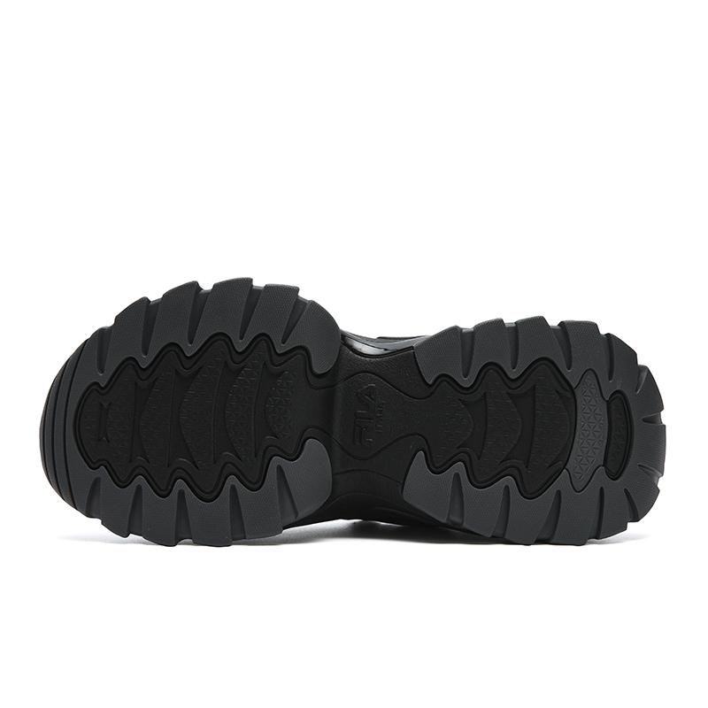 Fila SOFIA 4 Cushioning Abrasion Resistant Height Increasing Low Top Chunky Sneakers Women's Black F12W611131FBS