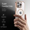 Luksusowe etui Desert Gold Clear Case do iPhone'a 16 15 14 13 12 Pro Max 16 Plus z akrylu, przezroczystego TPU, z magnetycznym etui Magsafe