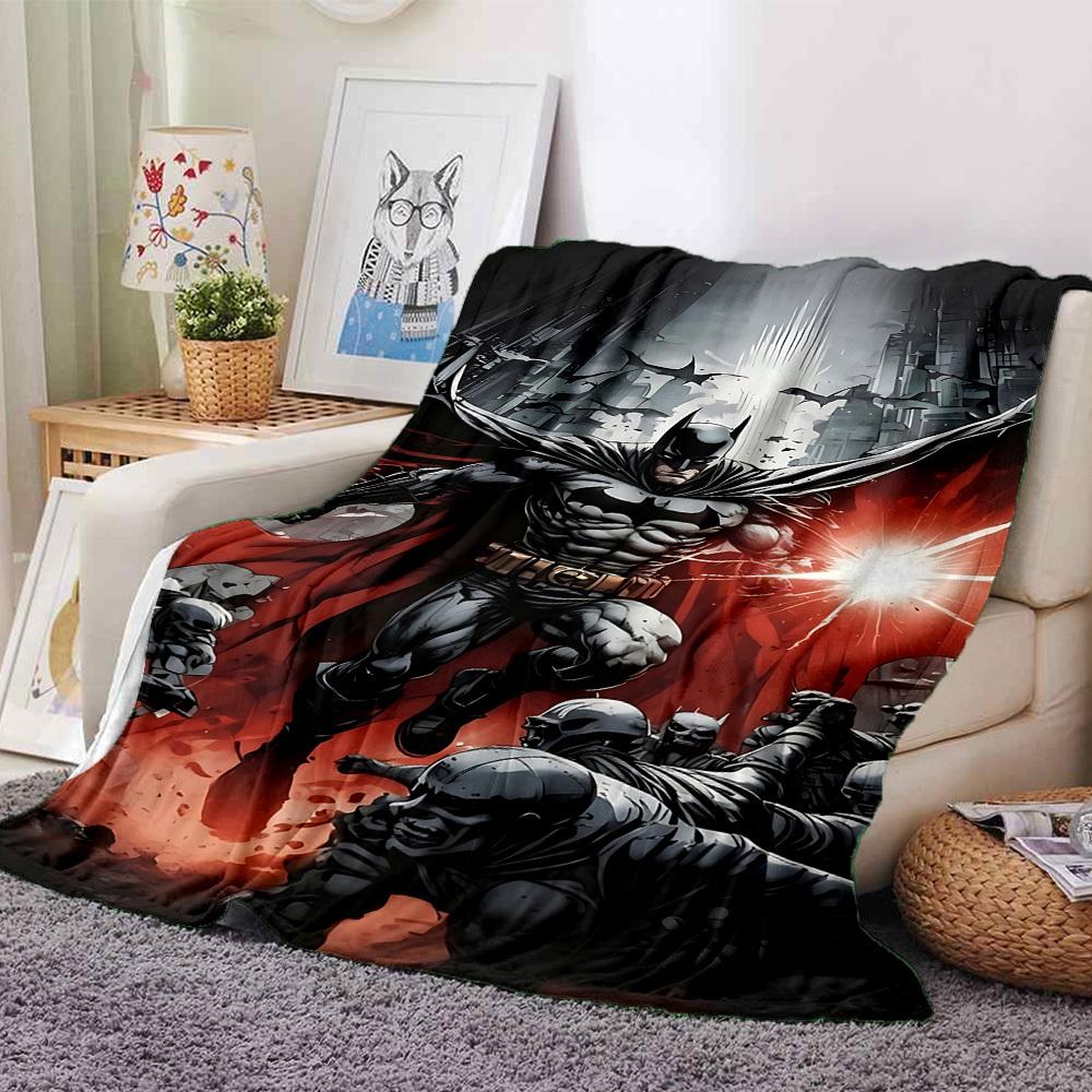 

1pc Batman Cityscape Flannel Blanket Soft Warm Throw for Home, Office, Travel, All-Season Cozy Bedding GiftL1188 80cmx120cm(31inx47in)