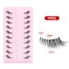 Cross-Border Cat-Eye Clear Band False Eyelashes - Natural, Dense, Half-Length with Extended Eye Tail