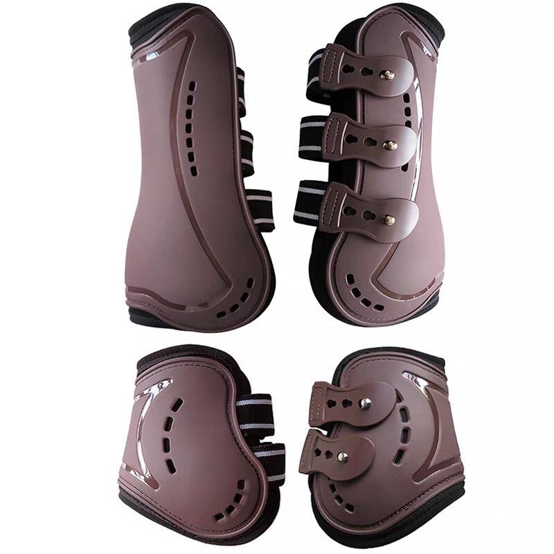 Breathable Equestrian Show Jumping Leg Wraps with Sweat-Wicking Hoof Protection