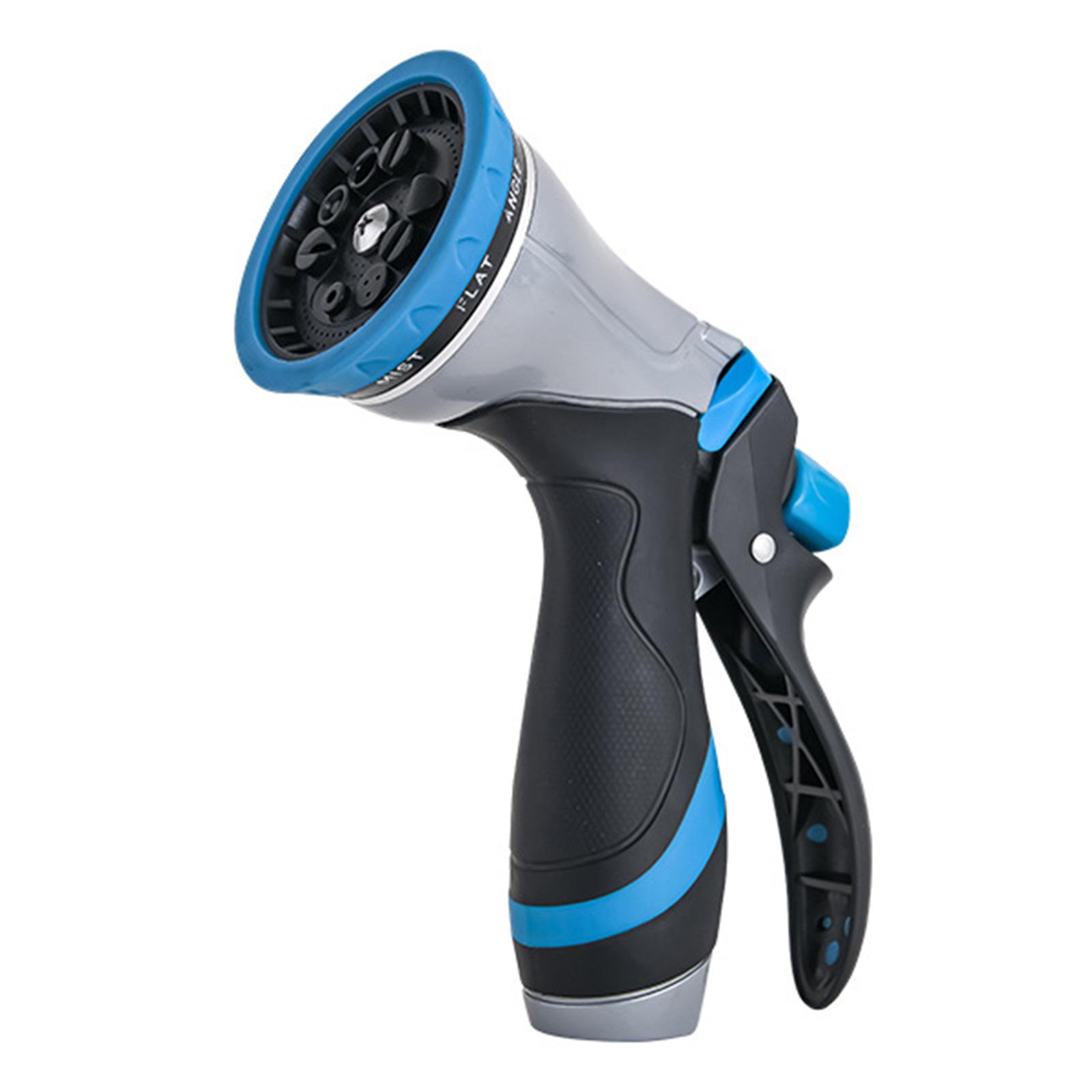 

Heavy Duty Water Nozzle 9 Spray Pattern Water Sprayer Nozzle with Leak-Proof Aluminum Construction for Watering Plants Washing
