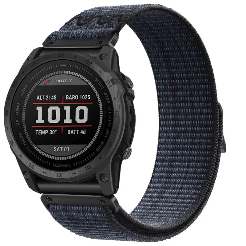 Quickfit Strap for Garmin Fenix 8 FE 7 7X Pro Watchband 22 26mm Nylon Woven Strap for Enduro3 2 Fenix 5 5X 6 6XPro 51mm Bracelet