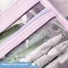 Four-Layer Transparent Pencil Case: Large Capacity Student Stationery Bag