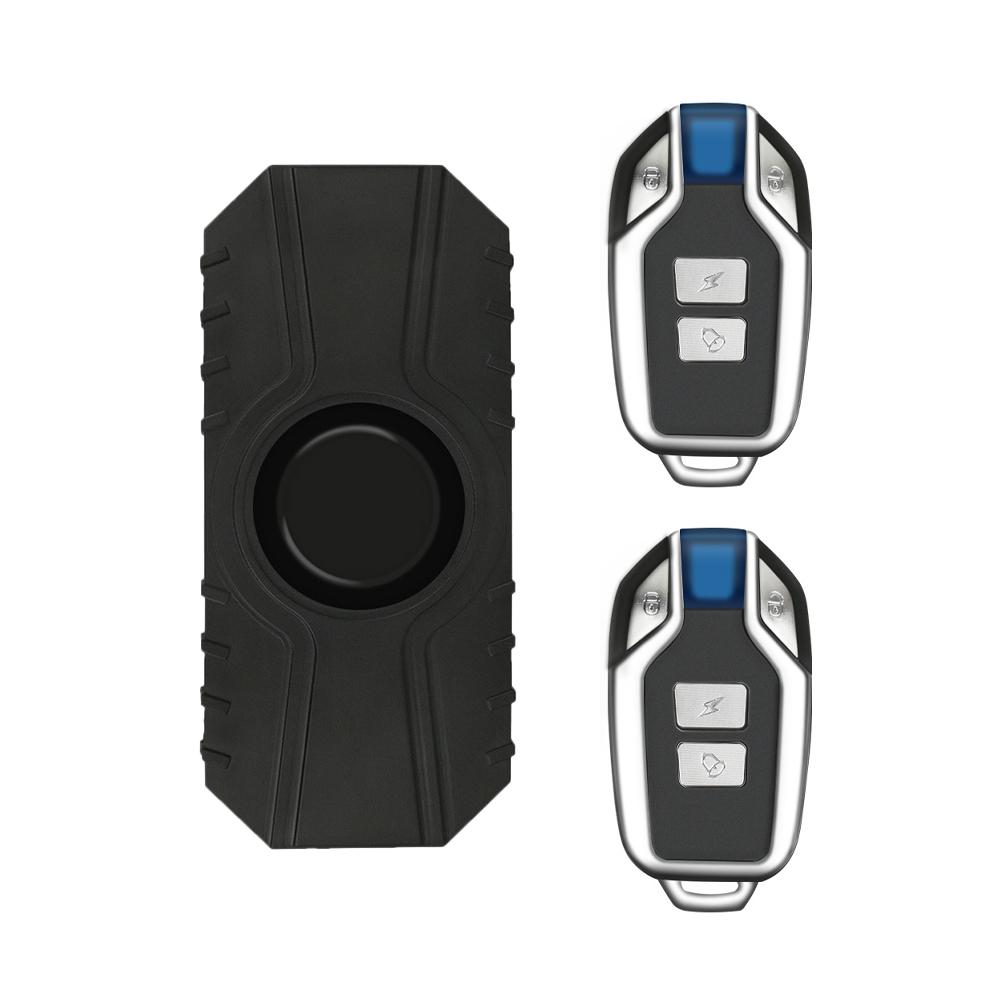 Motorcycle Bicycle Alarm 113dB Loud Vibration Sensing Wireless Anti-Theft Vehicle Security Alarm System With Remote Control