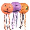 With Tassel Halloween Paper Lanterns Festival Prop Spider Bat Pattern Pumpkin Lamp Horror Atmosphere Hanging Ornaments