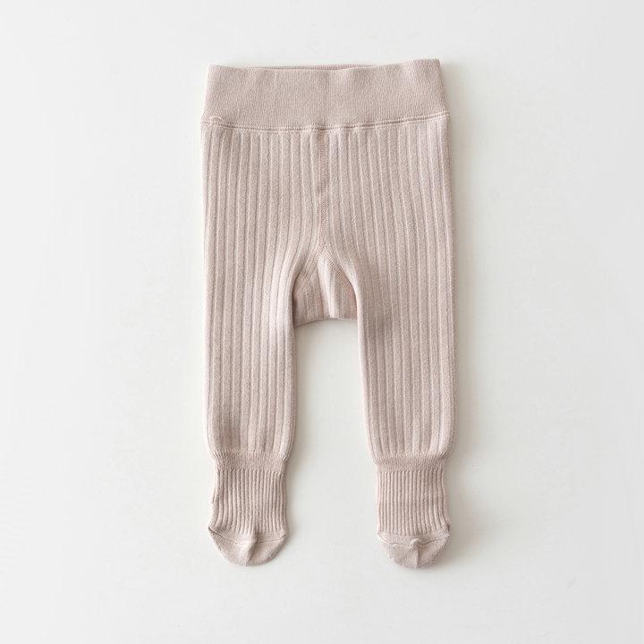 New Winter Girls' Velvet Tights: Thick, Vertical Stripe Base Layer Pants