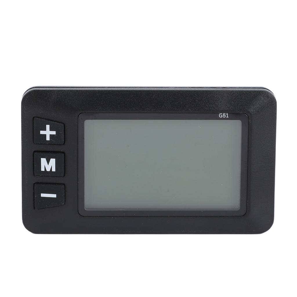 Electric Bike LCD Display Panel with G51 6P Water Proof Connector Speed Battery Level Display for Scooter Cycling