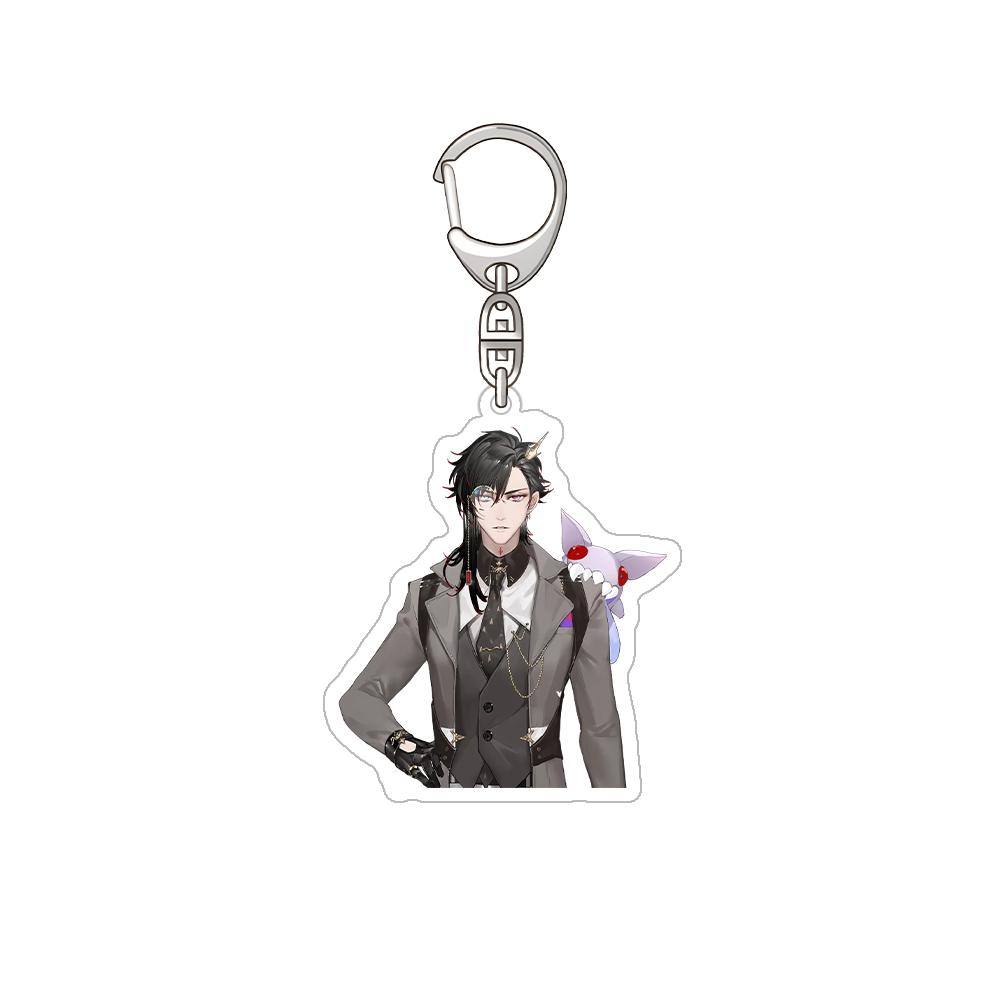 Nijisanji Aza Michiya Kouichi Inochi Urushiha Hunger Mikoto Miki Kioi Kima Tabbiito HD Acrylic Keychain Bag pendant anime goods