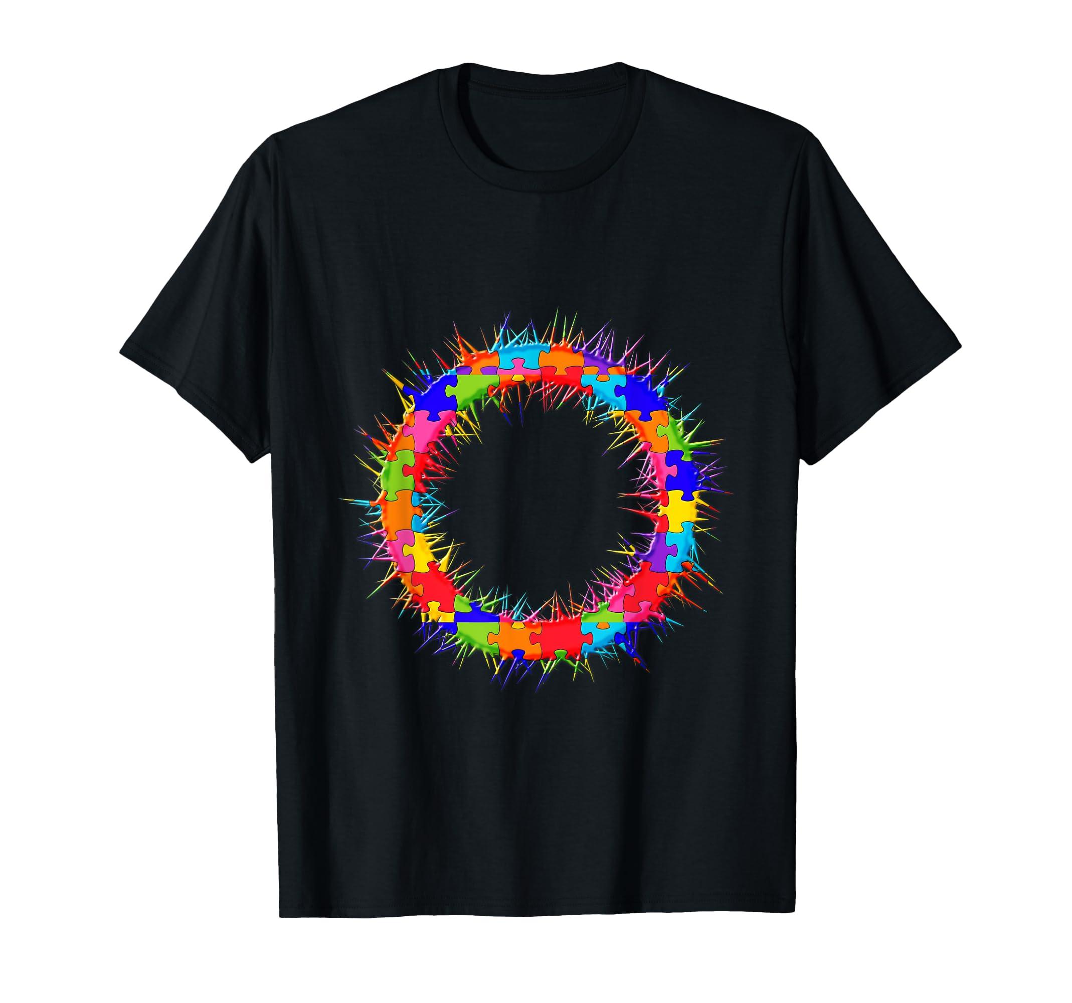 

Crown of Thorns Jigsaw Autism Puzzle T-Shirt
