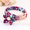 Pet Dog Ethnic Style Flower Metal Buckle Collar
