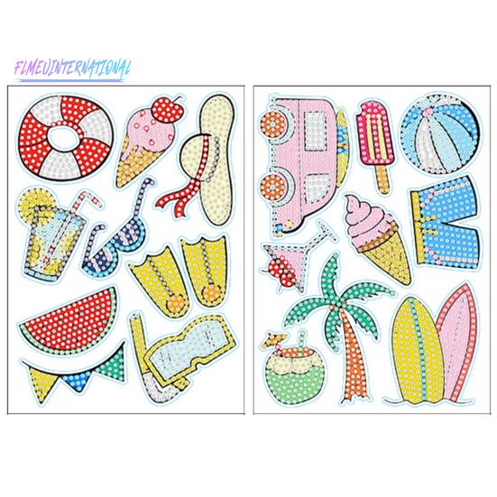 1 Set DIY-Strass-Malaufkleber, unterhaltsames pädagogisches Handwerk, multifunktionale Malaufkleber für Kinder und Erwachsene