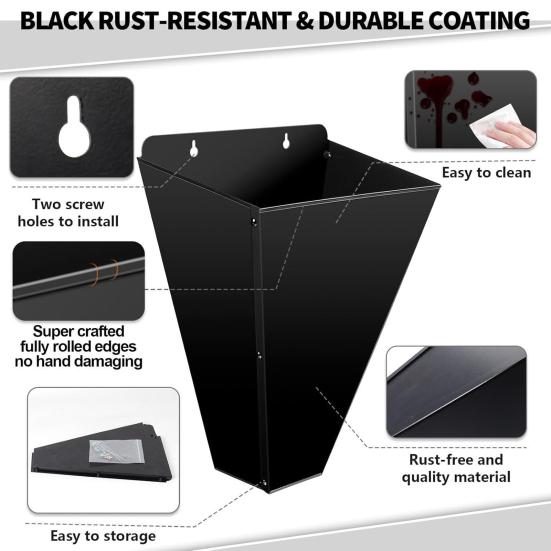 Drůbeží porážkový kužel Vysoce odolný kovový porážkový kužel pro kuřata, kachny, krůty Antikorozní porážkový stojan s rovnou zadní stranou pro stabilní montáž