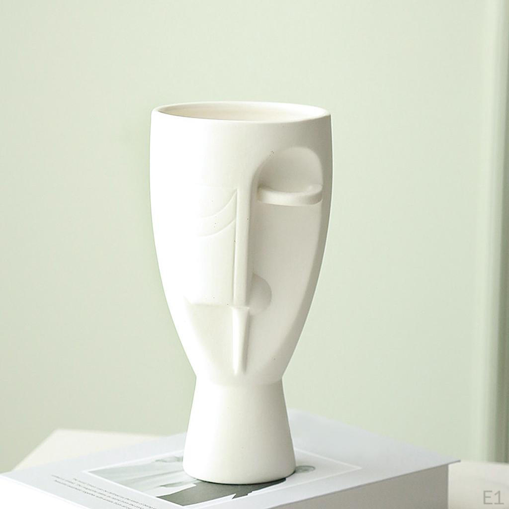 Vase, Head and Center Piece Flower Decorative Bud Vase Modern Ceramic Planter
